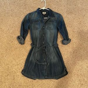 Girls Old Navy denim shirt dress